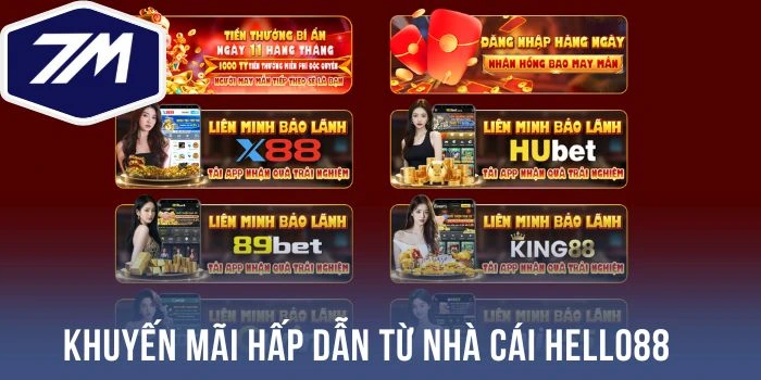 Khuyến mãi hấp dẫn từ nhà cái Hello88 