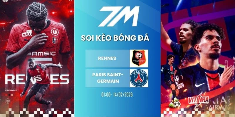 Kèo Bóng Đá Rennes Vs PSG Hôm Nay Ngày 14/02/2026 – Ligue 1